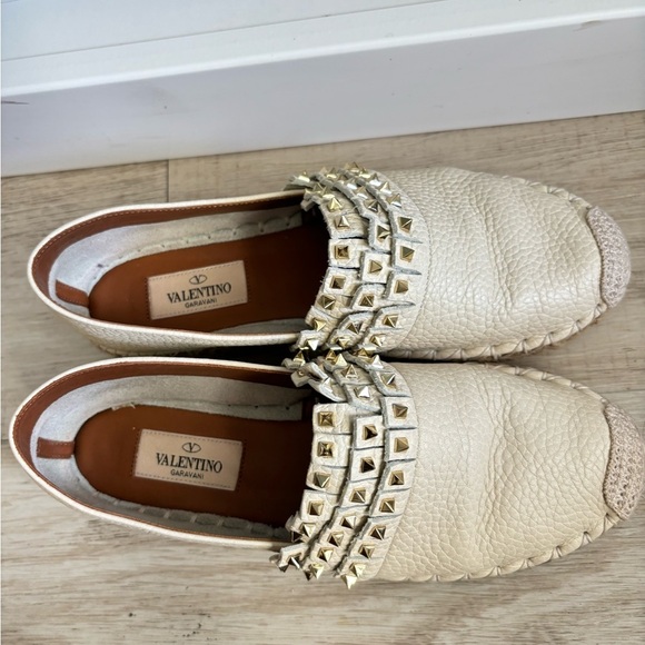 VALENTINO Rockstud Leather Espadrilles - Picture 4 of 8